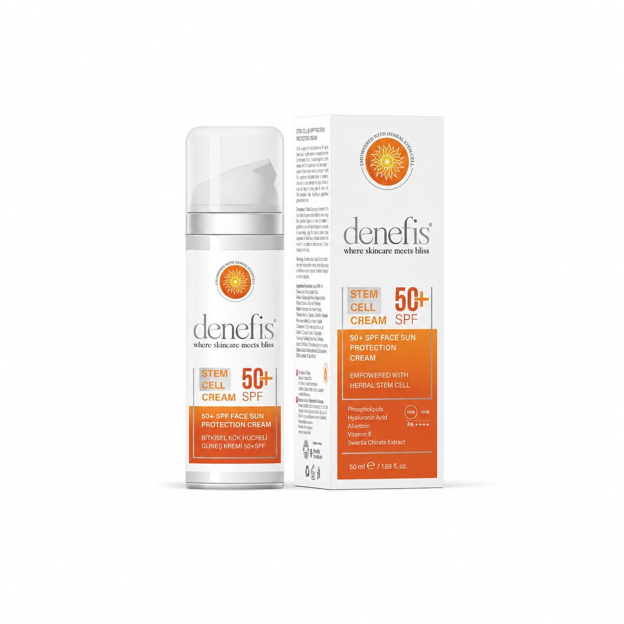 Denefis Stem Cell 50+ SPF Face Sun Protection Cream