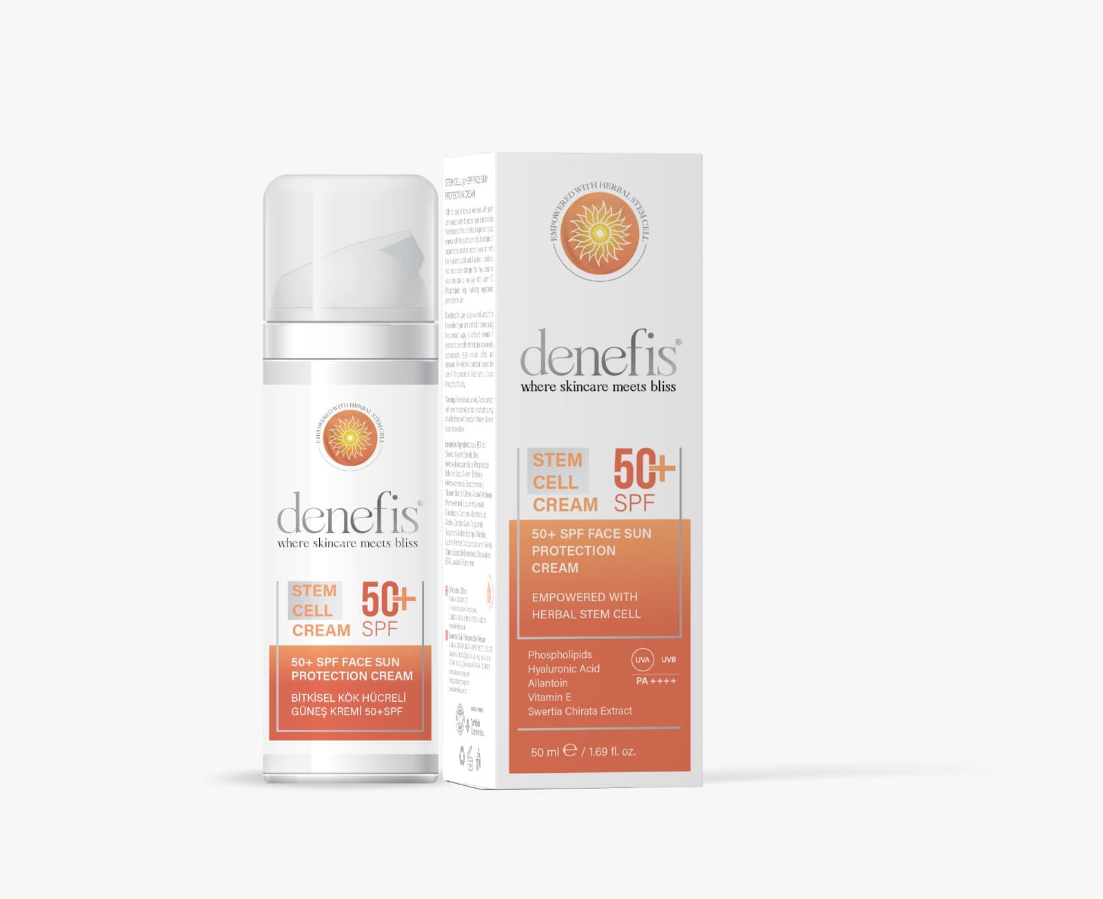Denefis Stem Cell 50+ SPF Face Sun Protection Cream