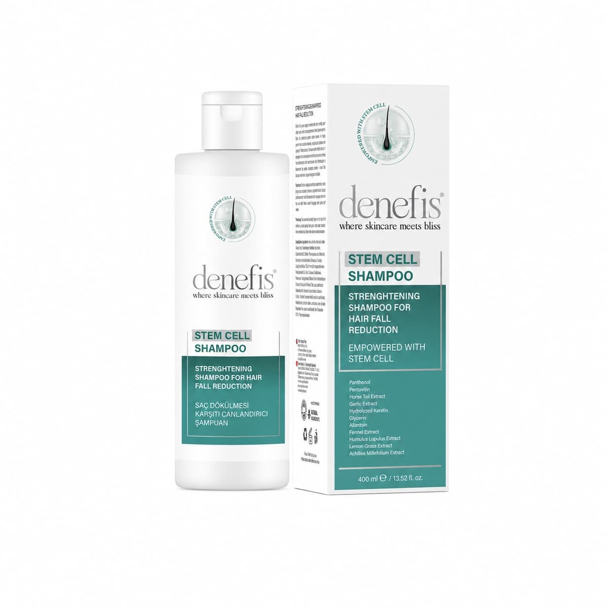 Denefis Stem Cell Strengthening Shampoo For Hair Fall Reduction
