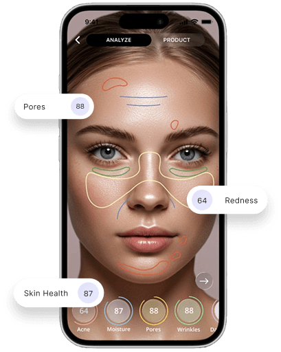 Smart Beauty face scan result preview